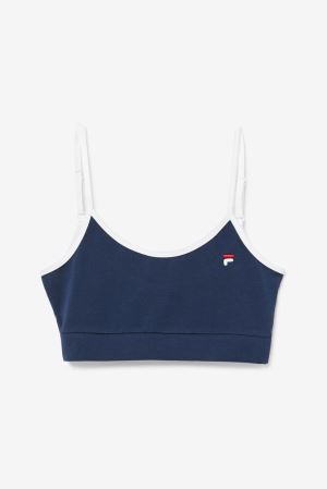 FILA Deeba Bra Top Shirts Navy / White / Red,Womens Clothing | CA.GTMLJV263